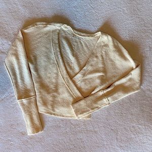 Free People Cream Top
